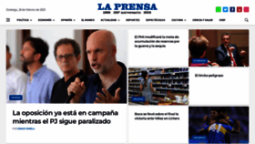 What Laprensa.com.ar website looked like in 2023 (2 years ago)