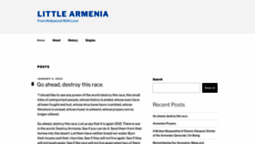 What Littlearmenia.com website looked like in 2023 (1 year ago)