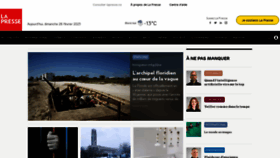 What Lapresse.ca website looked like in 2023 (1 year ago)