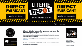 What Literie-depot.fr website looked like in 2023 (1 year ago)