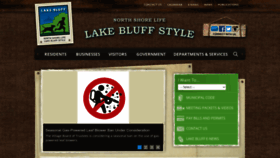 What Lakebluff.org website looked like in 2023 (1 year ago)