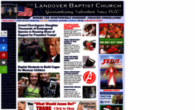 What Landoverbaptist.org website looked like in 2023 (1 year ago)