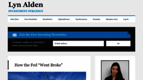 What Lynalden.com website looked like in 2023 (1 year ago)
