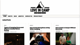 What Loveincamp.com website looked like in 2023 (1 year ago)