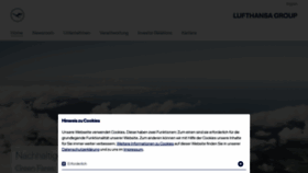 What Lufthansagroup.com website looked like in 2023 (1 year ago)