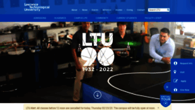 What Ltu.edu website looked like in 2023 (1 year ago)