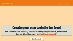 What Loginblogin.com website looked like in 2023 (1 year ago)