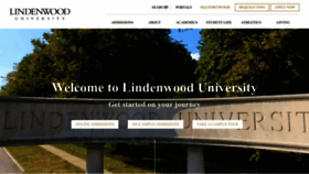What Lindenwood.edu website looked like in 2023 (1 year ago)