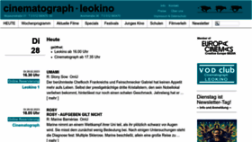 What Leokino.at website looked like in 2023 (2 years ago)