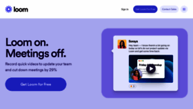 What Loom.com website looked like in 2023 (1 year ago)