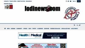 What Lodinews.com website looked like in 2023 (1 year ago)