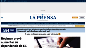 What Laprensani.com website looked like in 2023 (1 year ago)