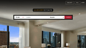What Luxuryestate.com website looked like in 2023 (1 year ago)