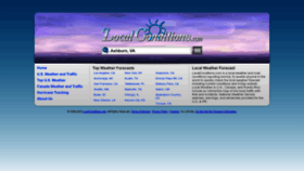 What Localconditions.com website looked like in 2023 (1 year ago)
