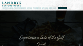 What Landrysseafood.com website looked like in 2023 (1 year ago)