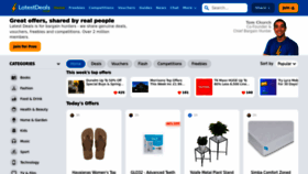 What Latestdeals.co.uk website looked like in 2023 (1 year ago)