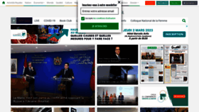 What Lematin.ma website looked like in 2023 (1 year ago)