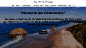 What Livedreamdiscover.com website looked like in 2023 (1 year ago)