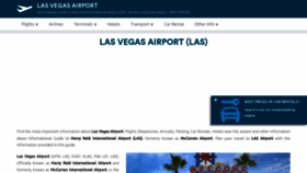 What Las-vegas-airport.com website looked like in 2023 (1 year ago)