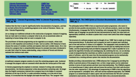 What Literateprogramming.com website looked like in 2023 (2 years ago)