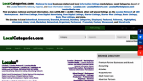 What Localcategories.com website looked like in 2023 (1 year ago)