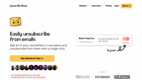What Leavemealone.com website looked like in 2023 (1 year ago)