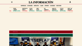What Lainformacion.com website looked like in 2023 (1 year ago)