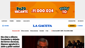 What Lagaceta.com.ar website looked like in 2023 (1 year ago)