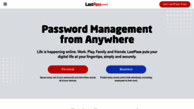 What Lastpass.com website looked like in 2023 (1 year ago)