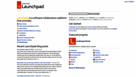 What Launchpad.net website looked like in 2023 (1 year ago)