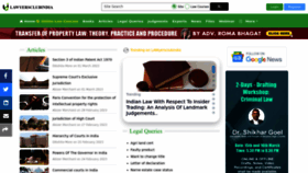 What Lawyersclubindia.com website looked like in 2023 (1 year ago)