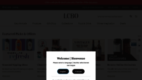 What Lcbo.com website looked like in 2023 (1 year ago)
