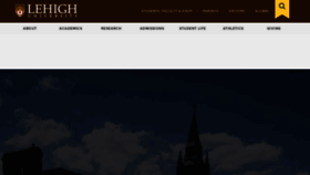 What Lehigh.edu website looked like in 2023 (1 year ago)