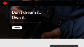 What Leica-camera.com website looked like in 2023 (1 year ago)