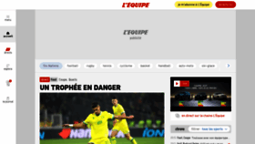 What Lequipe.fr website looked like in 2023 (1 year ago)