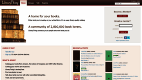 What Librarything.com website looked like in 2023 (1 year ago)