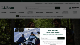 What Llbean.com website looked like in 2023 (1 year ago)