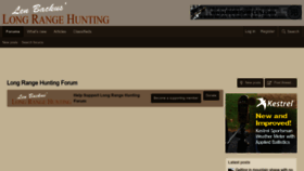 What Longrangehunting.com website looked like in 2023 (1 year ago)