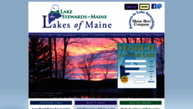 What Lakesofmaine.org website looked like in 2023 (1 year ago)