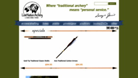 What Lostnationarchery.com website looked like in 2023 (1 year ago)
