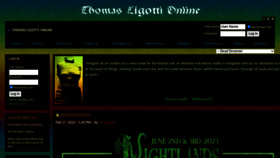 What Ligotti.net website looked like in 2023 (1 year ago)