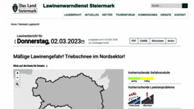 What Lawine-steiermark.at website looked like in 2023 (1 year ago)
