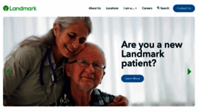 What Landmarkhealth.org website looked like in 2023 (1 year ago)