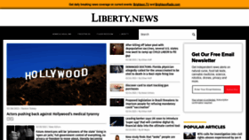 What Liberty.news website looked like in 2023 (1 year ago)