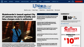 What Ljworld.com website looked like in 2023 (1 year ago)