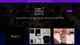 What Logodesignworks.com website looked like in 2023 (1 year ago)