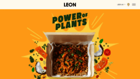 What Leon.co website looked like in 2023 (1 year ago)