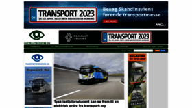 What Lastbilnyhederne.dk website looked like in 2023 (1 year ago)