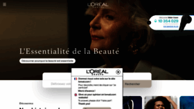 What Loreal.fr website looked like in 2023 (1 year ago)