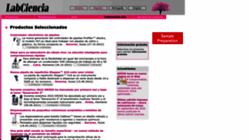 What Labciencia.com website looked like in 2023 (1 year ago)